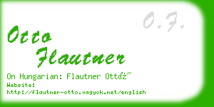 otto flautner business card